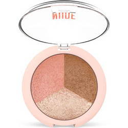 Golden Rose Nude Look Baked Trio Face Powder Blush 19.5gr