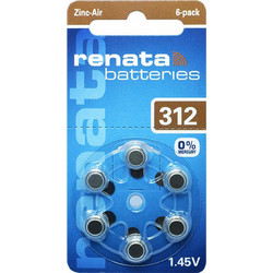 Renata Zinc Air 312 6τμχ