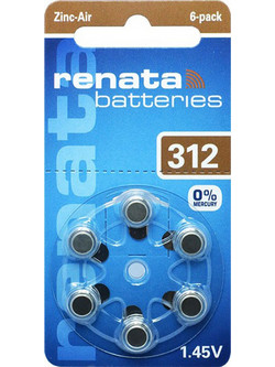 Renata Zinc Air 312 6τμχ