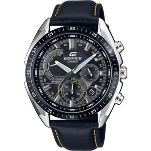 Casio Edifice Ανδρικό Ρολόι Χρονογράφος με Μαύρο Δερμάτινο Λουράκι EFR-570BL-1AVUEF Casio Edifice Ανδρικό Ρολόι Χρονογράφος με Μαύρο Δερμάτινο Λουράκι EFR-570BL-1AVUEF