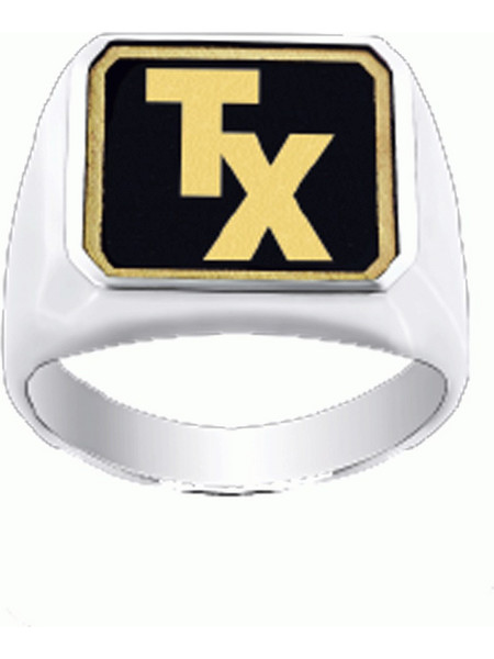 Personal Jewel Ανδρικό Δαχτυλίδι Σεβαλιέ Μονόγραμμα από Ασήμι 925 DK15.1.3PJ