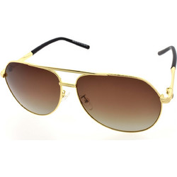Enzo S98156 C101 Ανδρικά Γυαλιά Ηλίου Aviator Μεταλλικά Χρυσά με Καφέ Φακό