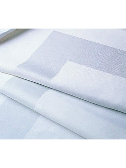 Τραπεζομάντηλο (105Χ105) SATIN BAND LINE WHITE, LE BLANC