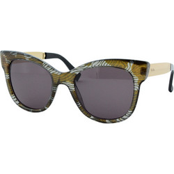 Max Mara Textile Y4D70 Γυναικεία Γυαλιά Ηλίου Cat Eye Κοκάλινα Καφέ με Καφέ Polarized Φακό