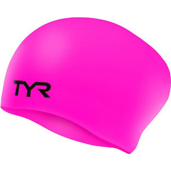 ΣΚΟΥΦΑΚΙ TYR LONG HAIR WRINKLE-FREE SILICONE ADULT SWIM CAP ΡΟΖ