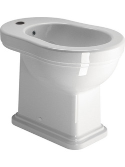 Μπιντέ Δαπέδου Λευκό Πορσελάνης GSI Classic 8762-300 Ρετρό Vintage βαρέως Τύπου