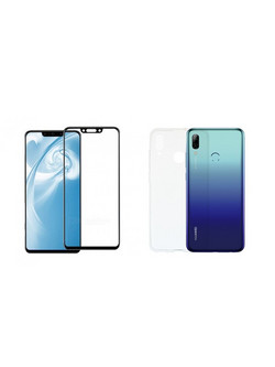 Vivid Set TPU + Tempered Glass Full Face Huawei P Smart 2019 (VIGELLY43TNGLASSBK)