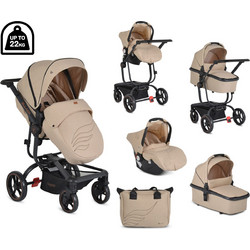 Cangaroo Ellada Καρότσι Μωρού 3 σε 1 Beige