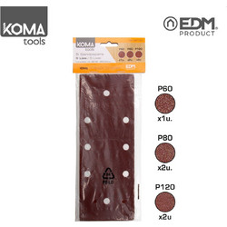 Φύλλα λείανσης για παλμικό τριβείο KOMA tools 08706 5 τμχ 88x240mm EDM Spain 08733