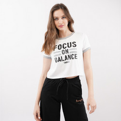Target 1/30 Focus Γυναικείο Αθλητικό Crop Top Λευκό S21/64610
