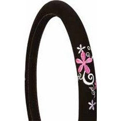 ΚΑΛΥΜΜΑ ΤΙΜΟΝΙΟΥ 37-43cm ΜΑΥΡΟ ΜΕ ΛΟΥΛΟΥΔΙΑ SPRING FLOWER