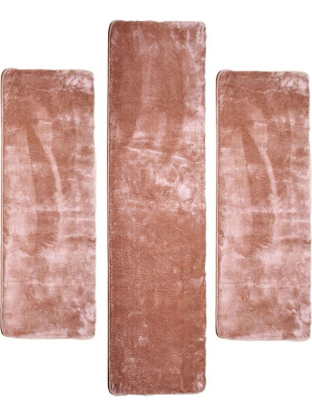 Σετ Χαλιά Κρεβατοκάμαρας 3Τμχ. Fluffy Pink ΣΕΤ (2 67x135 & 67x190) Πολυέστερ