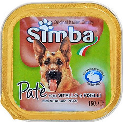 Monge Simba Adult Pate with Veal & Peas 150gr