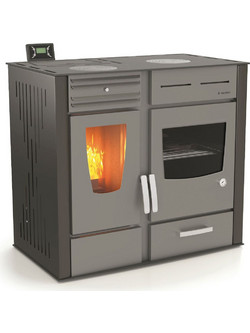 Thermiki Plus Aero 13 Σόμπα Pellet Αερόθερμη με Φούρνο 13.03kW