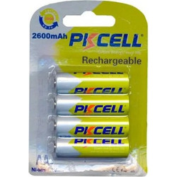 PKCELL Rechargeable AA 2600mAh 4τμχ