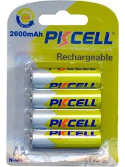 PKCELL Rechargeable AA 2600mAh 4τμχ