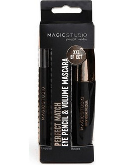 Folia Cosmetics Magic Studio Perfect Match Eye Pencil & Volume Mascara Black