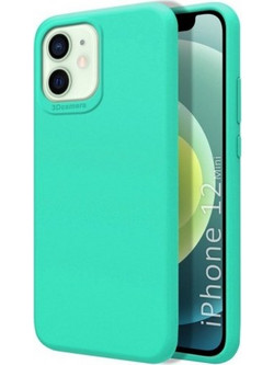 Θήκη Flexible TPU Σιλικόνης για iPhone 12 Mini - Mint (Τιρκουάζ) Matte
