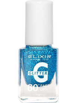 Elixir Fast Dry 186 Glitter Βερνίκι Νυχιών Μακράς Διαρκείας Quick Dry 13ml