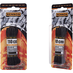 Κορδόνια παπουτσιών Bennon black 110εκ