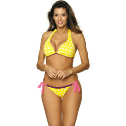 Marko Bikini Set Τριγωνάκι με Ενίσχυση Κίτρινο M-450
