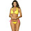 Marko Bikini Set Τριγωνάκι με Ενίσχυση Κίτρινο M-450