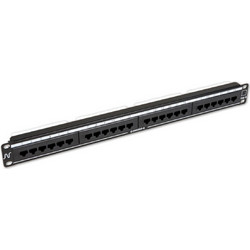 Nexans Essential-6 Pcb Patch Panel Πλήρες Utp 24 RJ45 Cat 6 Οπισθιας Σύνδεσης Μαύρο