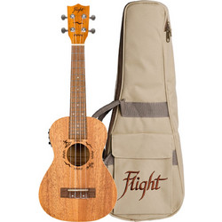Flight DUC323 EQ Mahogany Concert Natural