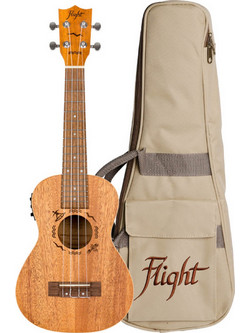Flight DUC323 EQ Mahogany Concert Natural