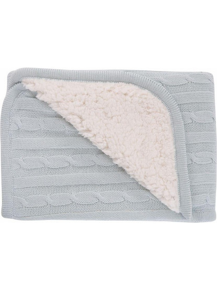 KikkaBoo Sherpa Κουβέρτα Αγκαλιάς Πλεκτή 75x100 Πράσινη Mint