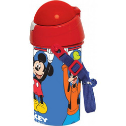 Gim Mickey Παιδικό Μπουκάλι Πλαστικό BPA Free με Καλαμάκι Μπλε 500ml