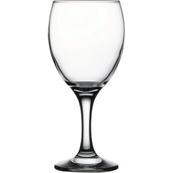 Pasabahce Σετ Ποτήρια Κρασιού Γυάλινα Κολωνάτα Imperial 265ml 6τμχ PAS.44703