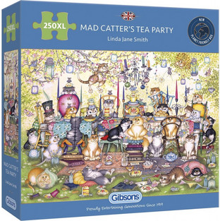 Παιδικό Puzzle Gibsons Mad Catter s Tea Party Gibsons 250 Κομμάτια