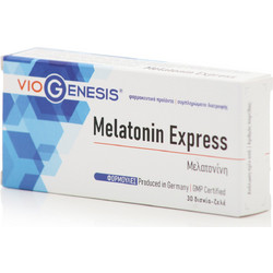 VioGenesis Melatonin Express 30 Μασώμενα Δισκία