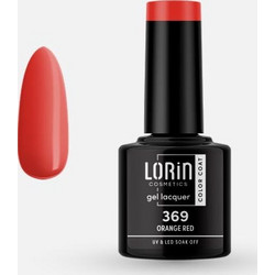 Lorin Gel Lacquer 369 Orange Red Ημιμόνιμο Βερνίκι Νυχιών 8ml