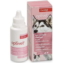 CANDIOLI OPTIVET ΓΙΑ ΚΑΘΑΡΙΣΜΟ ΜΑΤΙΩΝ ΣΚΥΛΟΥ & ΓΑΤΑΣ 50ML