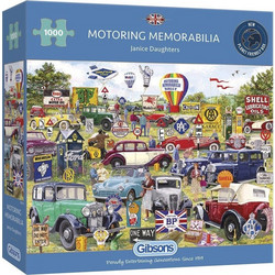 Puzzle Gibsons Motoring Memorabilia 1000 Κομμάτια