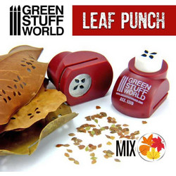 Green Stuff World 1310 - Miniature Leaf Punch Red