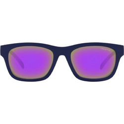 Arnette AN4284 2762/4X Ανδρικά Γυαλιά Ηλίου Τετράγωνα Κοκάλινα Μπλε με Μωβ Καθρέπτη Φακό