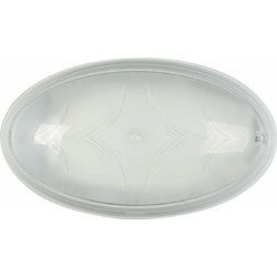 Arkolight Απλίκα polycarbonate οβάλ λευκή Ε27 Φ 27 (118,009)