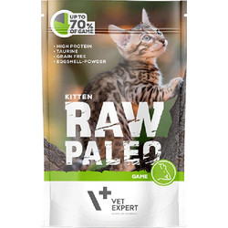 VetExpert Raw Paleo Kitten Grain Free with Game 100gr