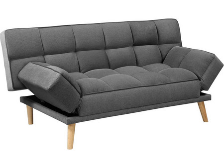 Woodwell Jay Τριθέσιος Καναπές Κρεβάτι Γκρι 179x90x87cm Ε9923,1
