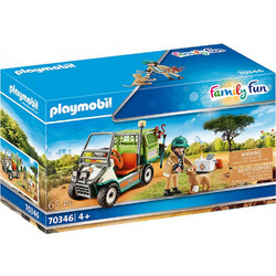 Playmobil Family Fun Κτηνίατρος με Όχημα Ζωολογικού Κήπου για 4+ Ετών 70346