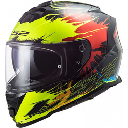 LS2 FF800 Drop Black / Yellow / Red Κράνος Μηχανής Full Face 1400gr