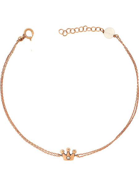 Gregio Γυναικείο Βραχιόλι Αλυσίδα από Ροζ Χρυσό 14K VR1234