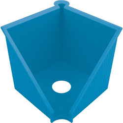 Πλαστικός Κύβος Κενός Greenline Blue 10x10cm Herlitz