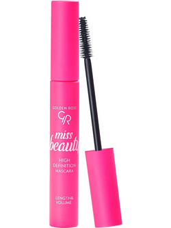Golden Rose Miss Beauty High Definition Black Mascara για Όγκο & Μήκος 9ml