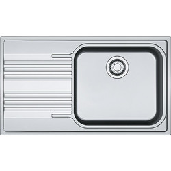 Franke Smart SRX 611-86 Ένθετος Νεροχύτης Inox Ματ Αριστερά 86x50cm