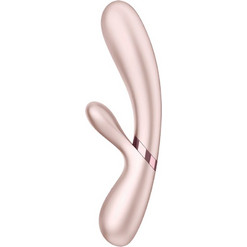 Satisfyer Hot Lover Δονητής Rabbit για Ζευγάρια με App Control 20cm Ασημί