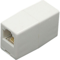 POWERTECH τηλεφώνικο εξάρτημα (μούφα) 6p4c, RJ11, μπεζ (CAB-T021)